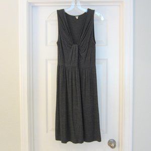 J. Crew Charcoal Gray Soft Jersey Sleeveless Dress
